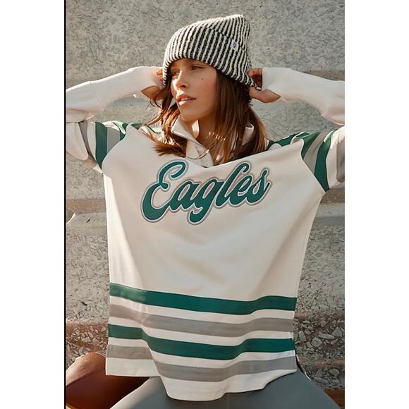 Free People Tops - NFL Half-Zip Sporty Long Sleeve Eagles